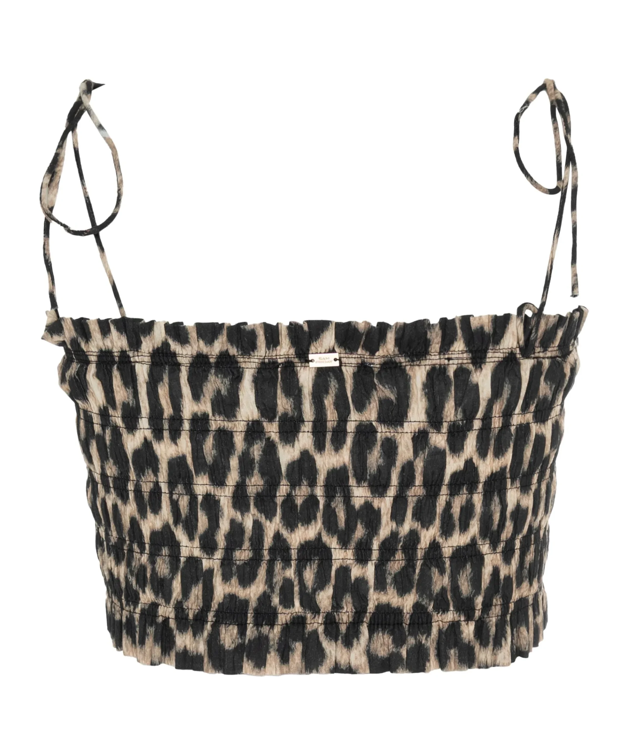 Dames top bruin