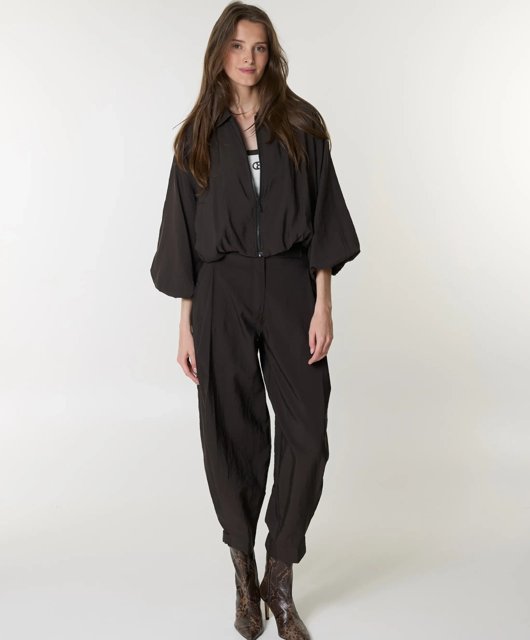 Dames top ecru