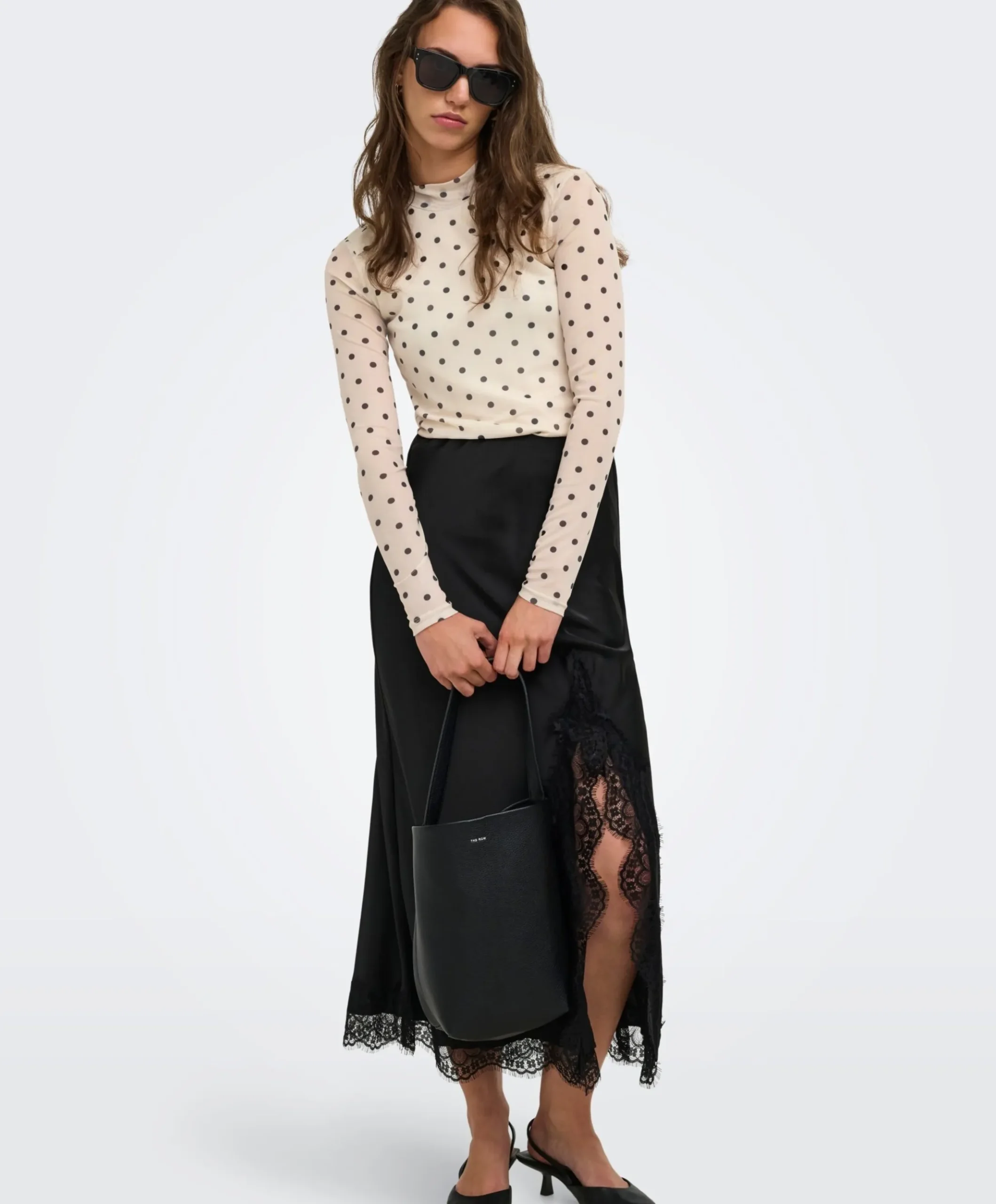 Dames top ecru