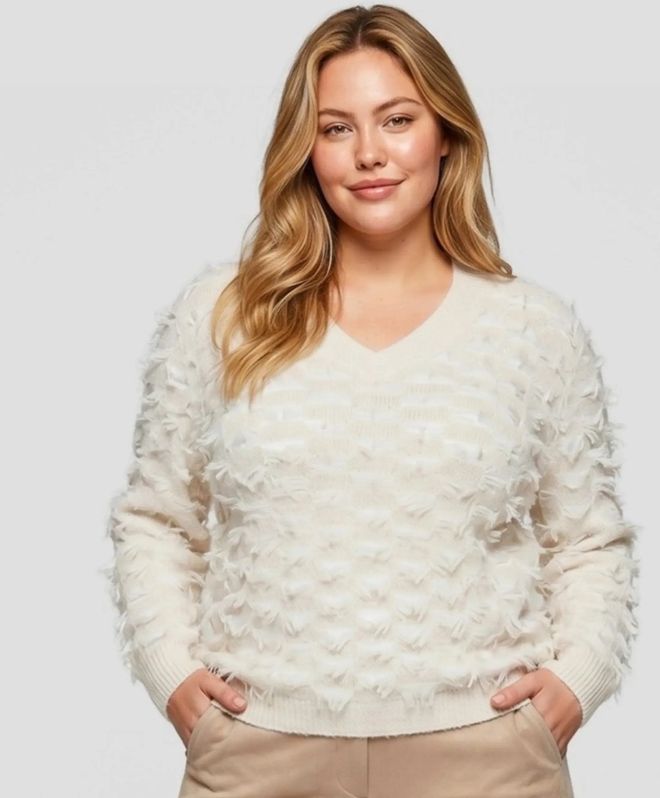 Dames trui beige