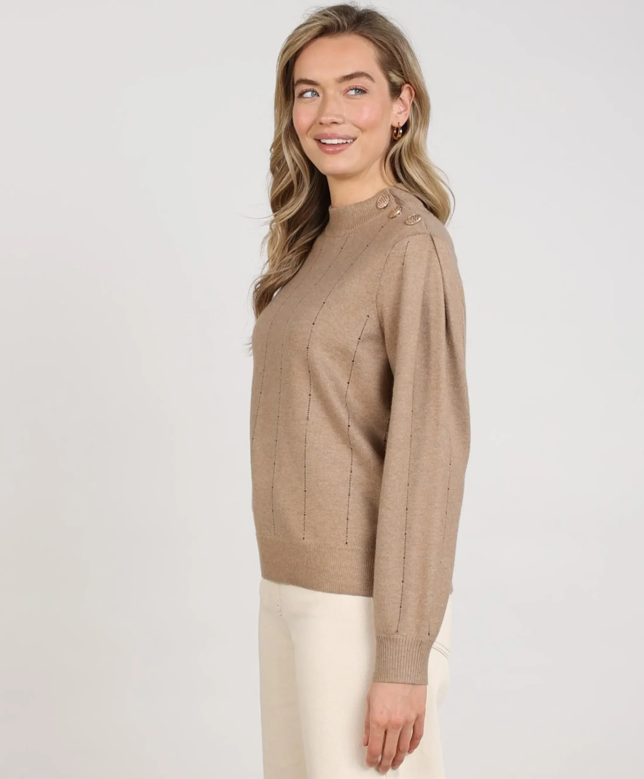 Dames trui beige