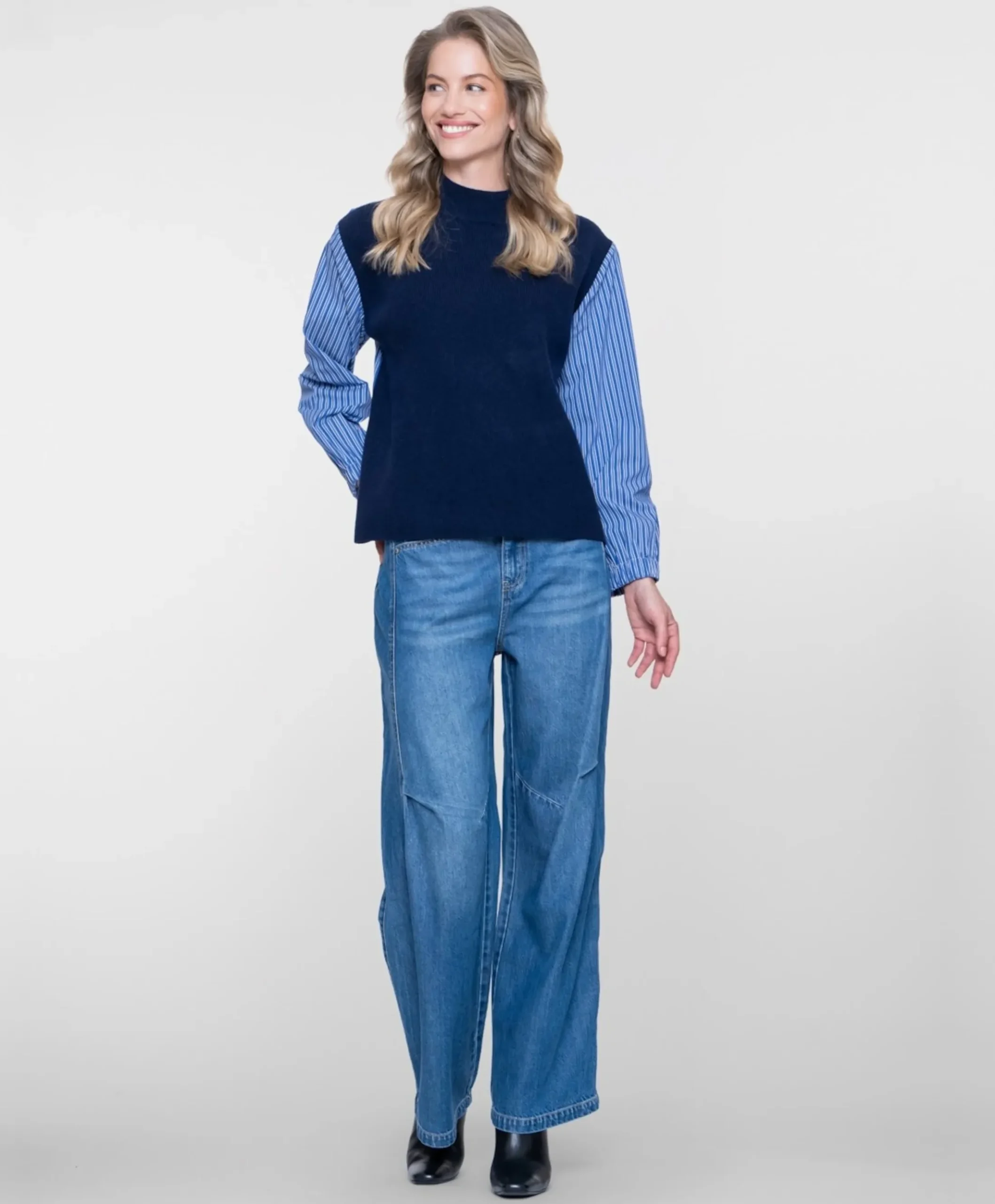 Dames trui blauw