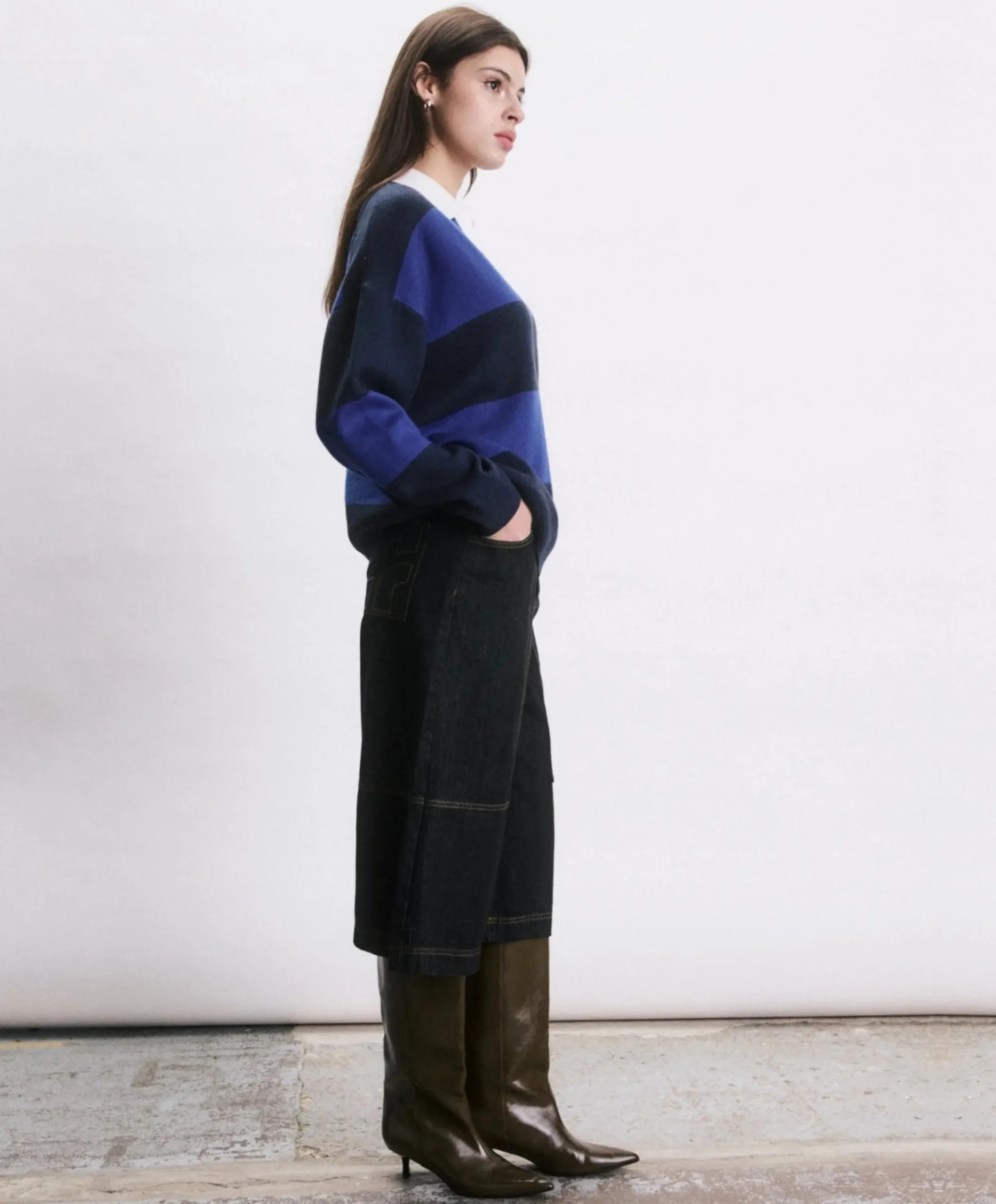 Dames trui blauw