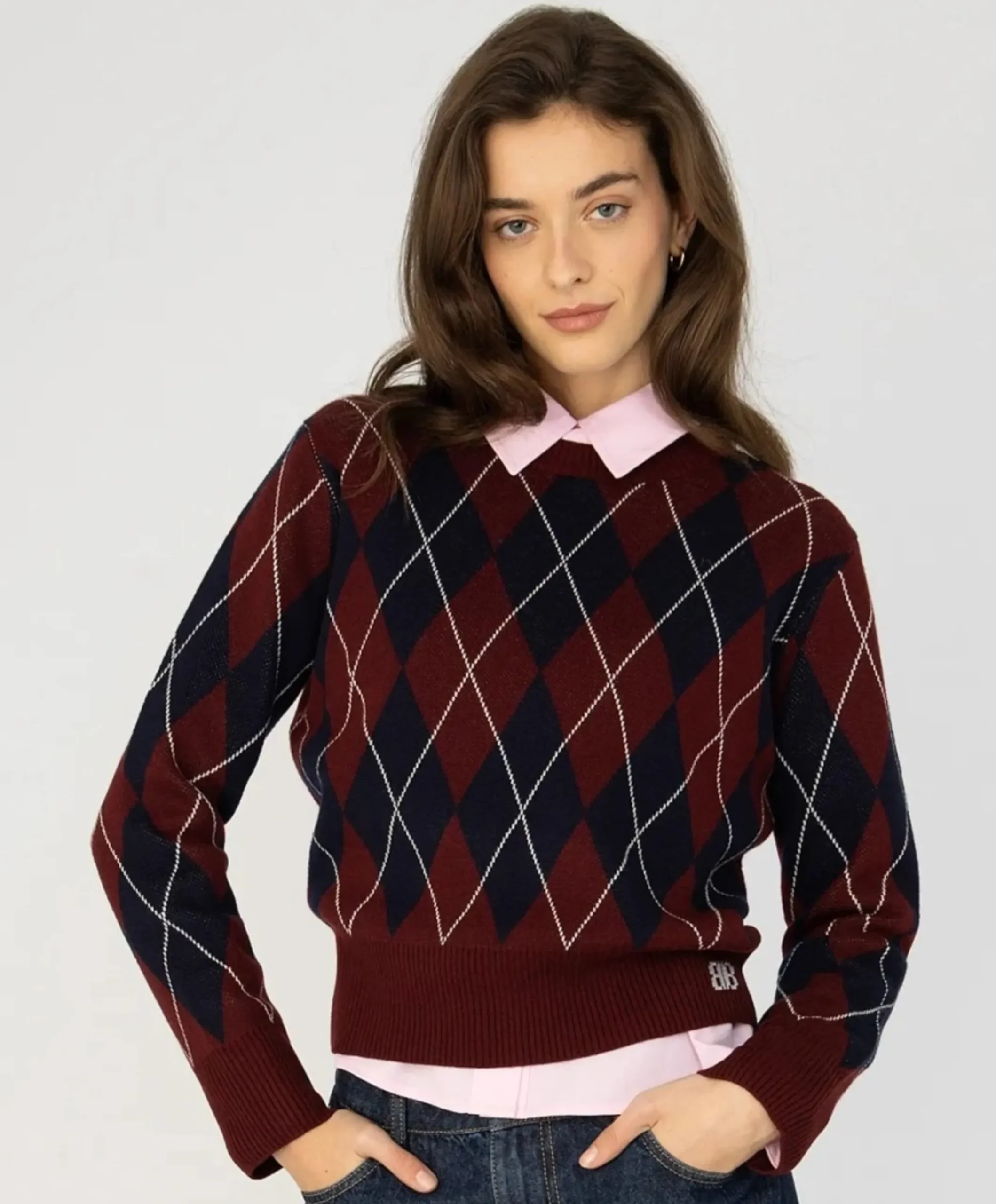 Dames trui bordeaux