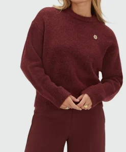 Dames trui bordeaux