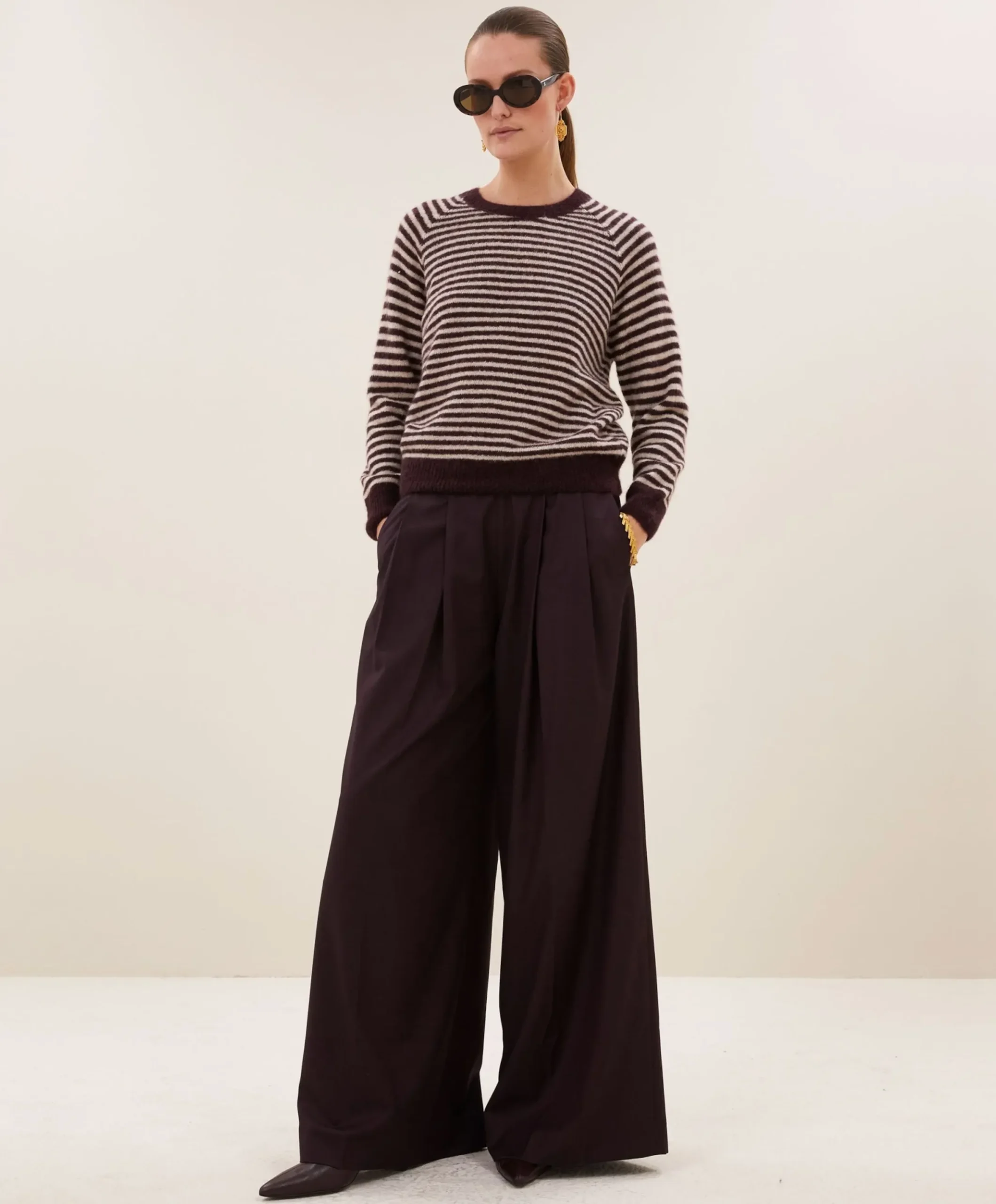 Dames trui bordeaux