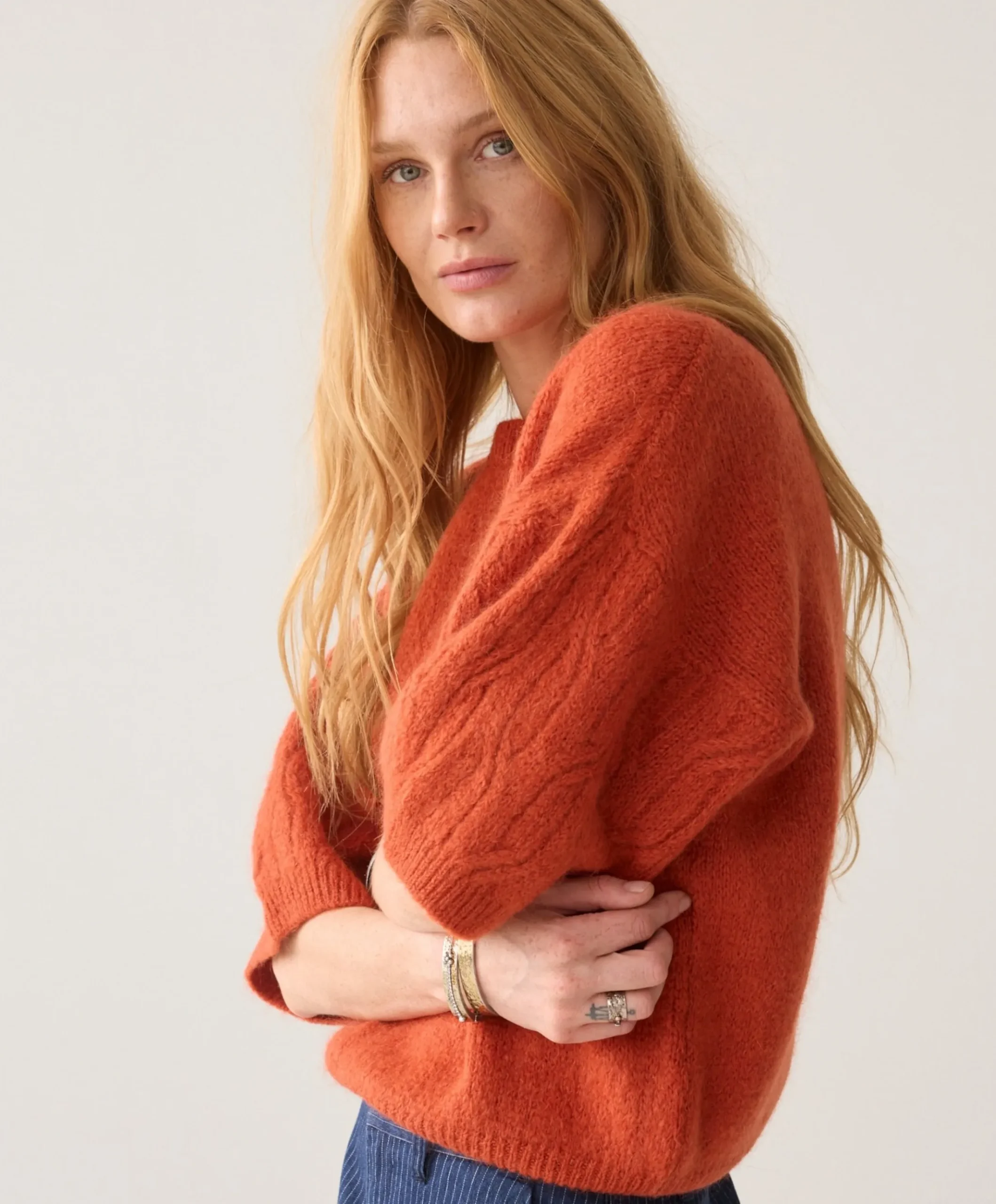 Dames trui oranje