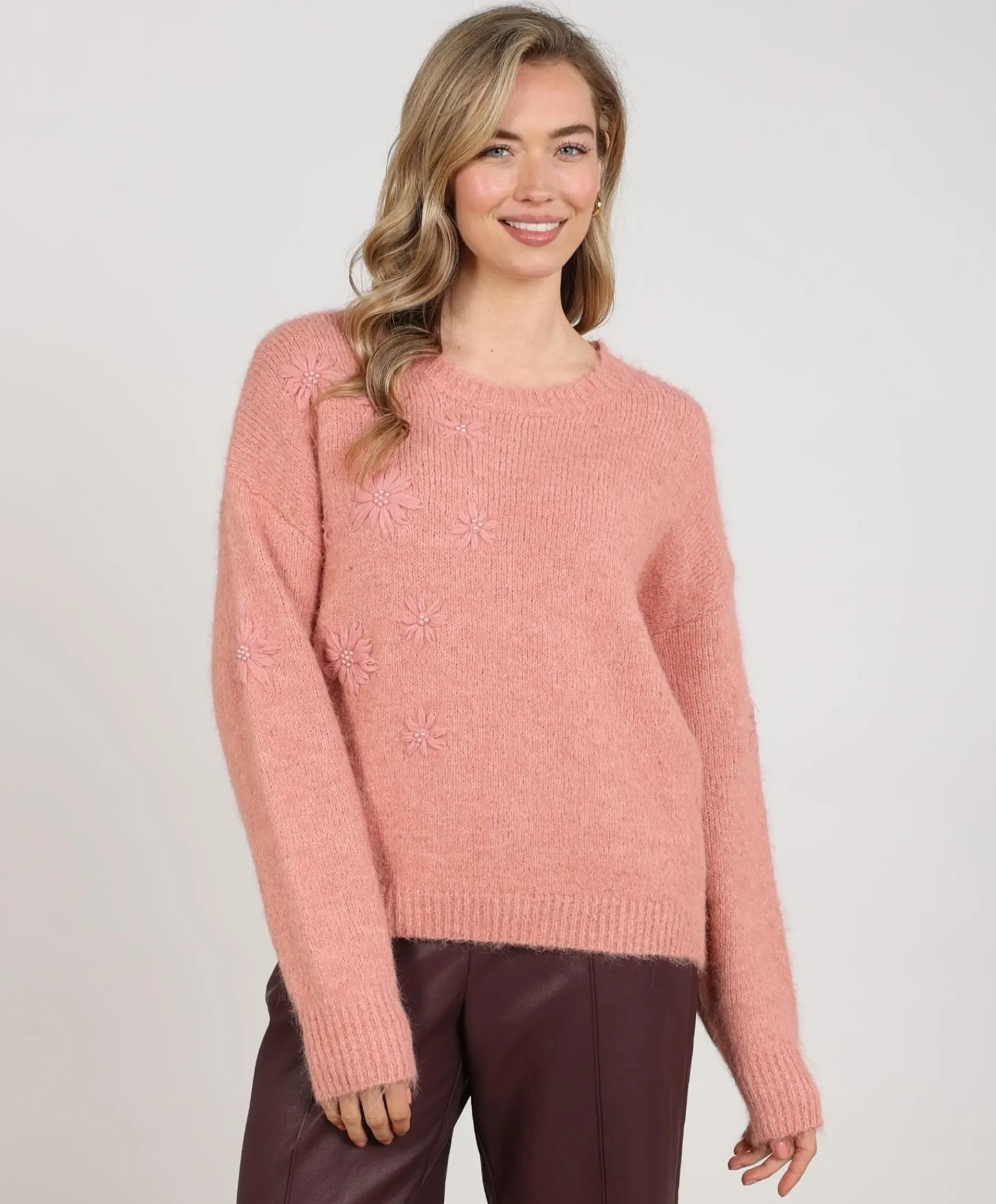 Dames trui roze