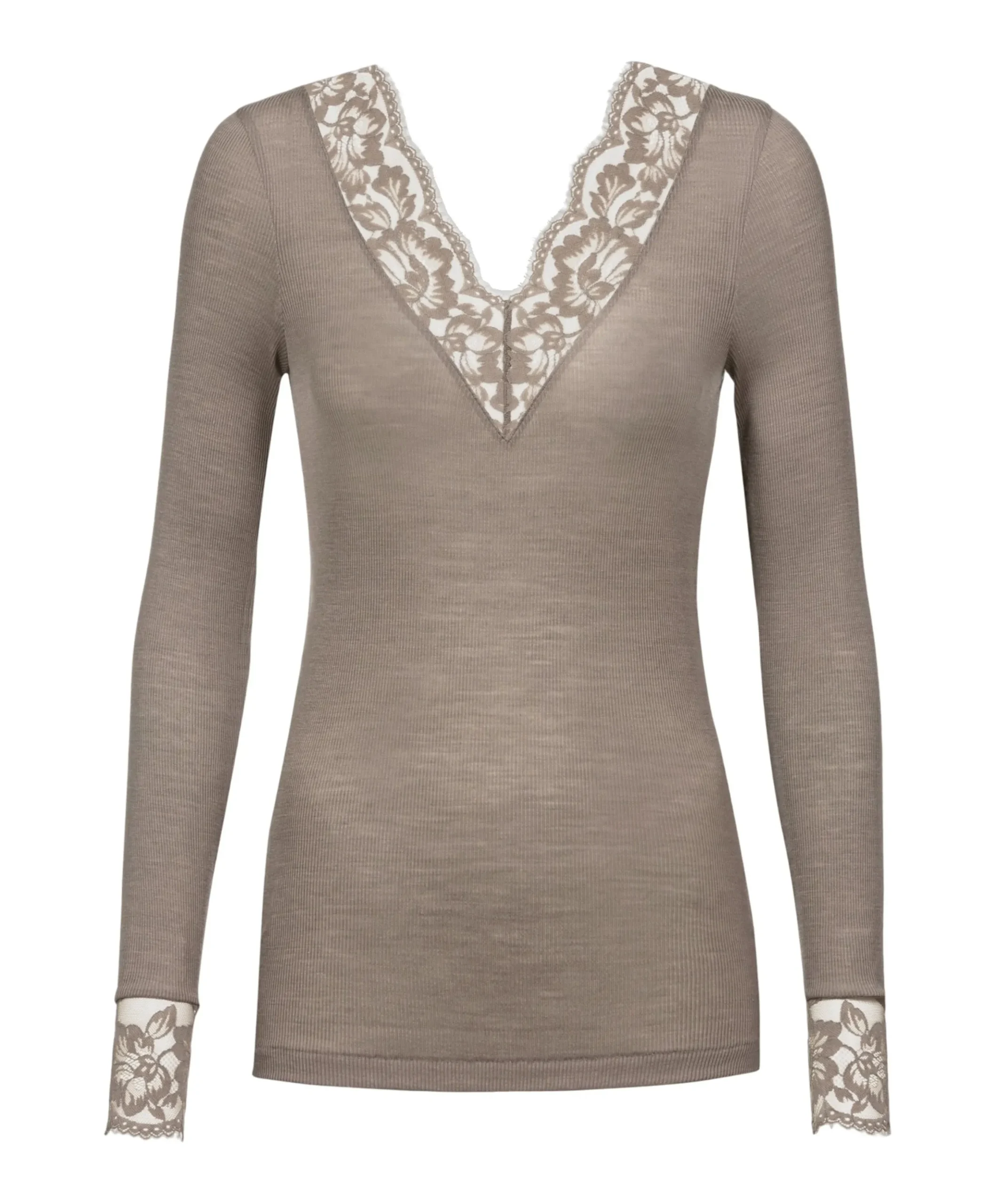 Dames T-shirt beige