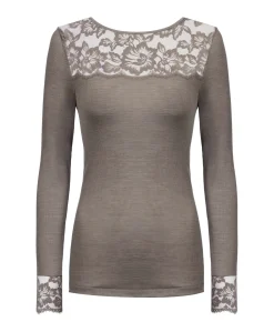Dames T-shirt beige