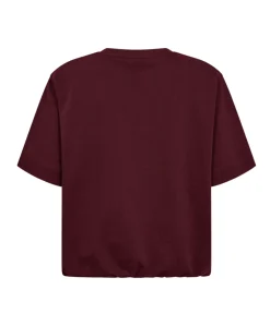 Dames T-shirt bordeaux