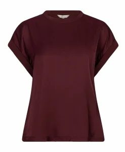 Dames T-shirt bordeaux