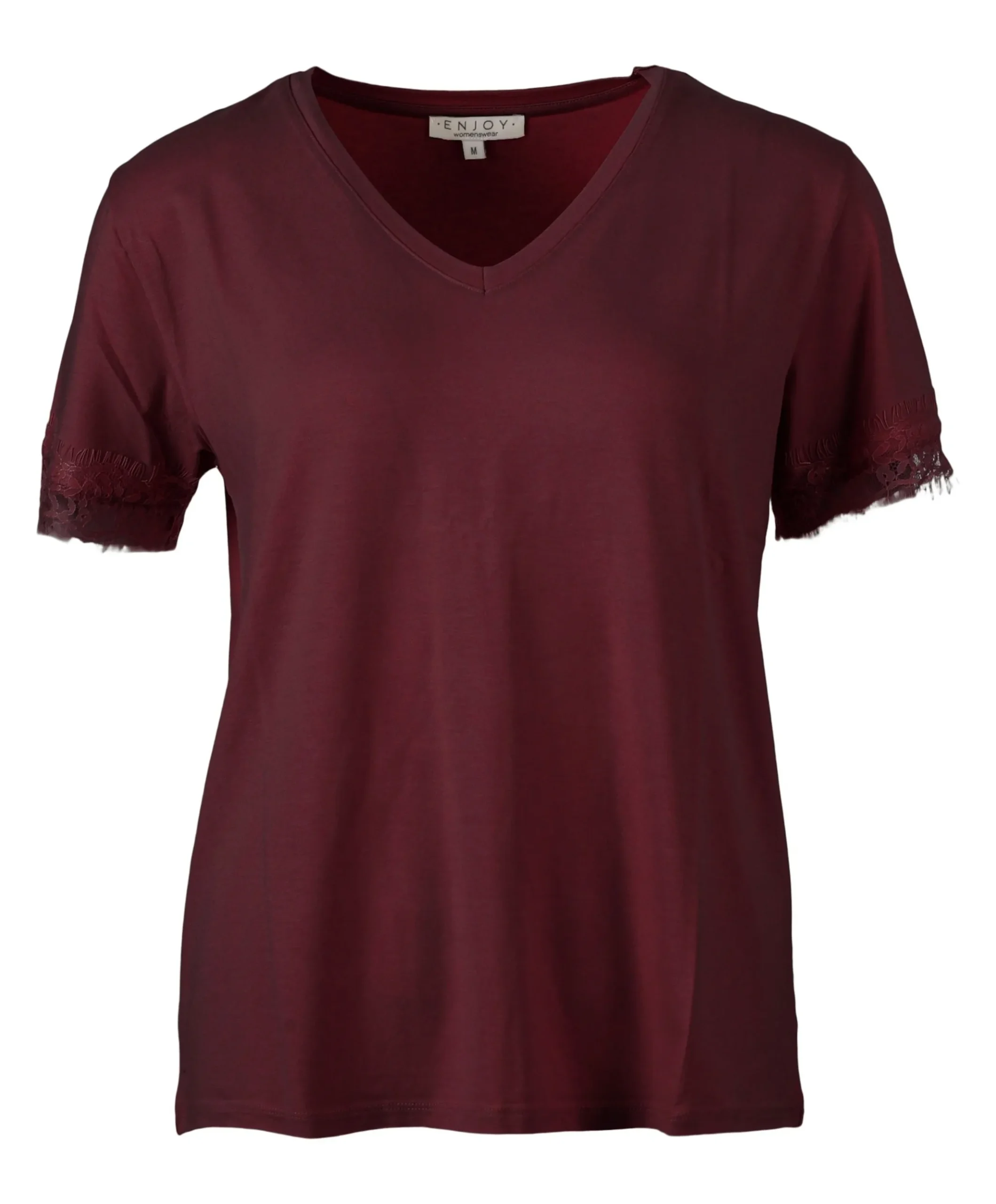 Dames T-shirt bordeaux
