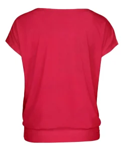 Dames T-shirt bordeaux