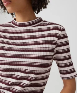 Dames T-shirt bordeaux