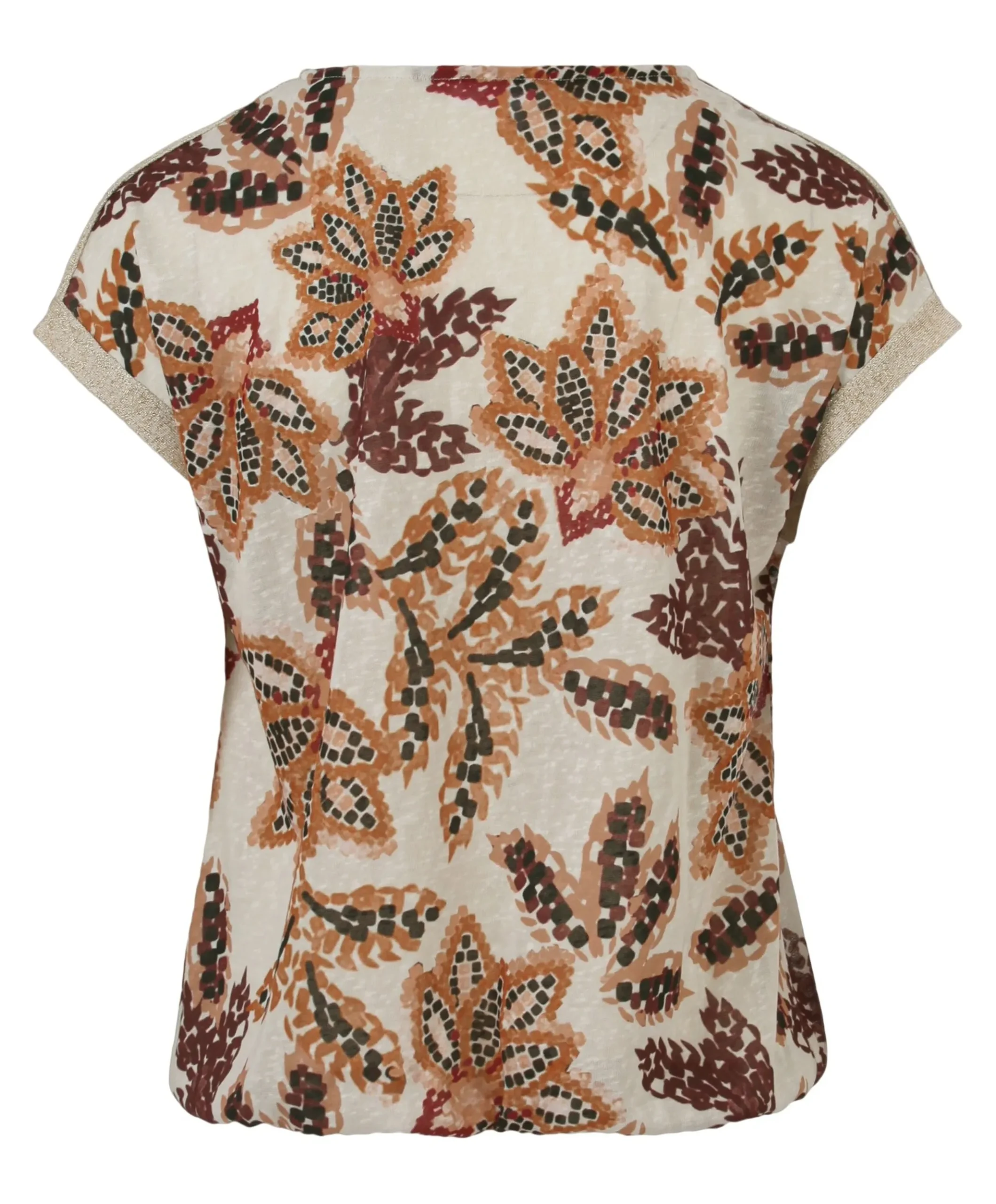 Dames T-shirt bordeaux