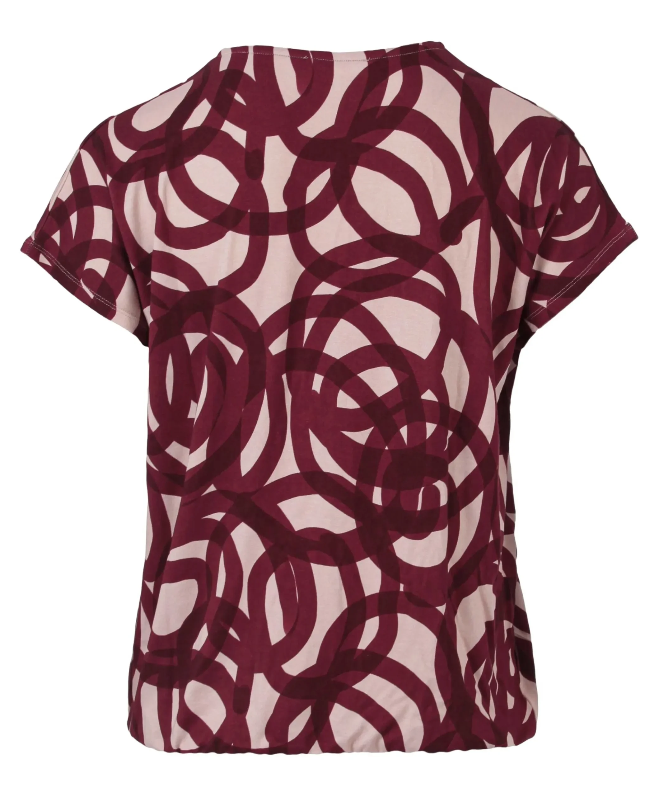 Dames T-shirt bordeaux