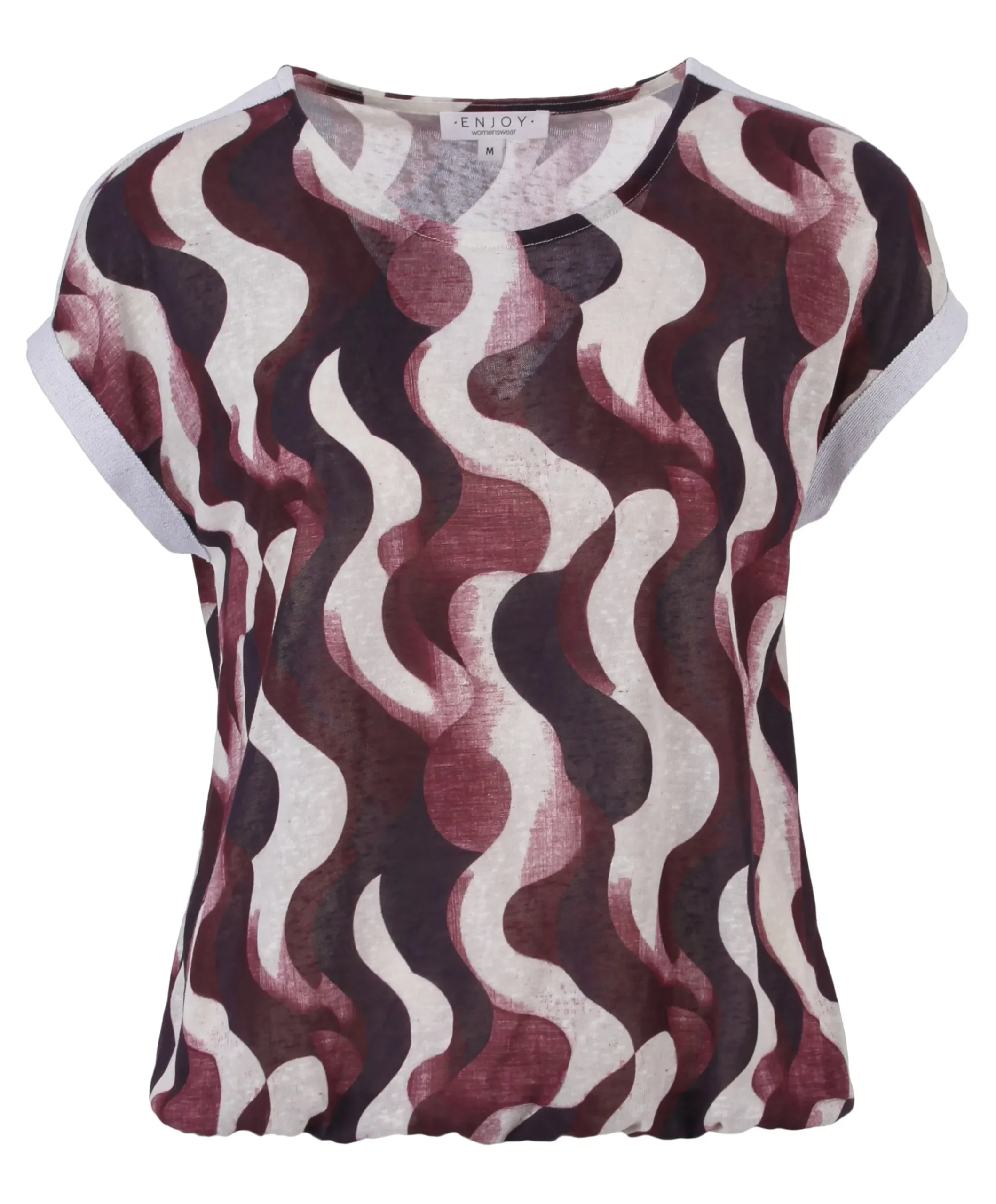 Dames T-shirt bordeaux