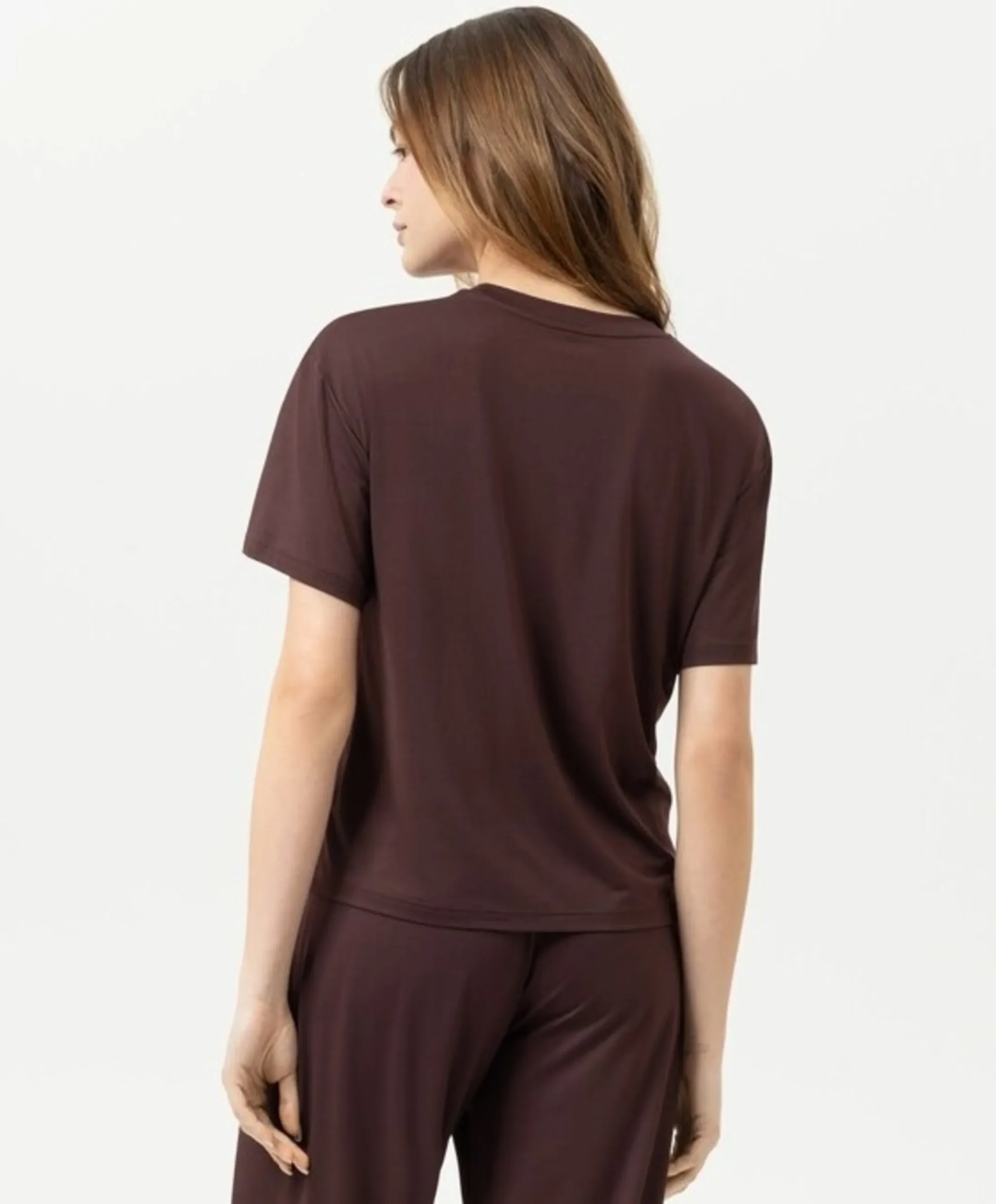 Dames T-shirt bordeaux