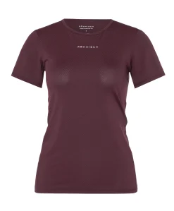 Dames t-shirt bordeaux