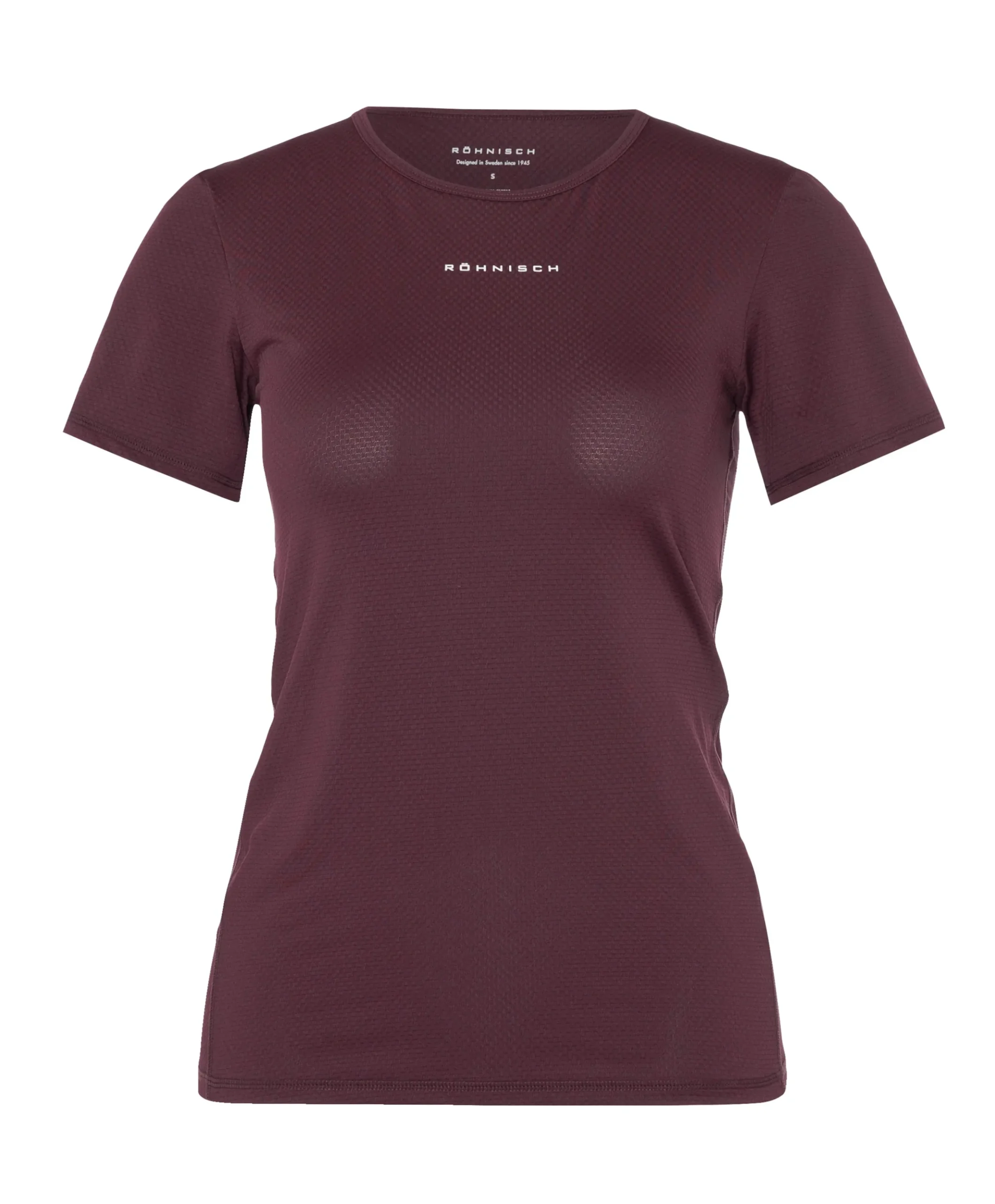 Dames t-shirt bordeaux