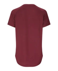 Dames t-shirt bordeaux