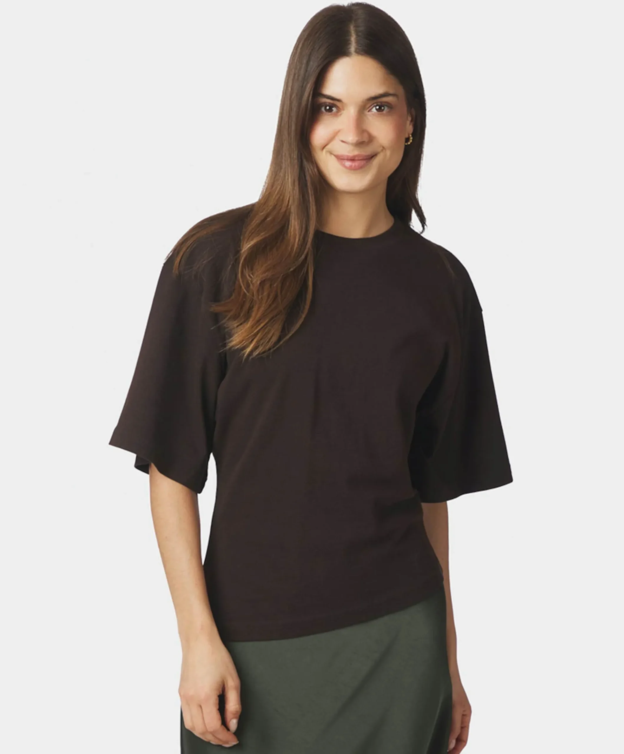 Dames T-shirt bruin