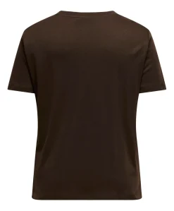 Dames T-shirt bruin