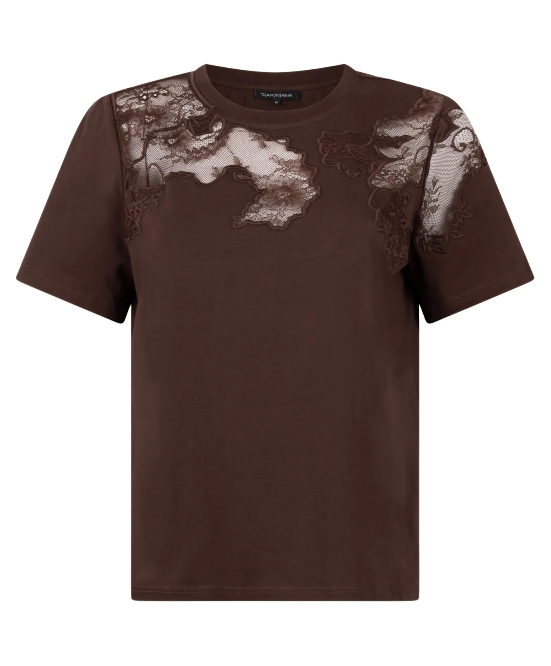 Dames T-shirt bruin