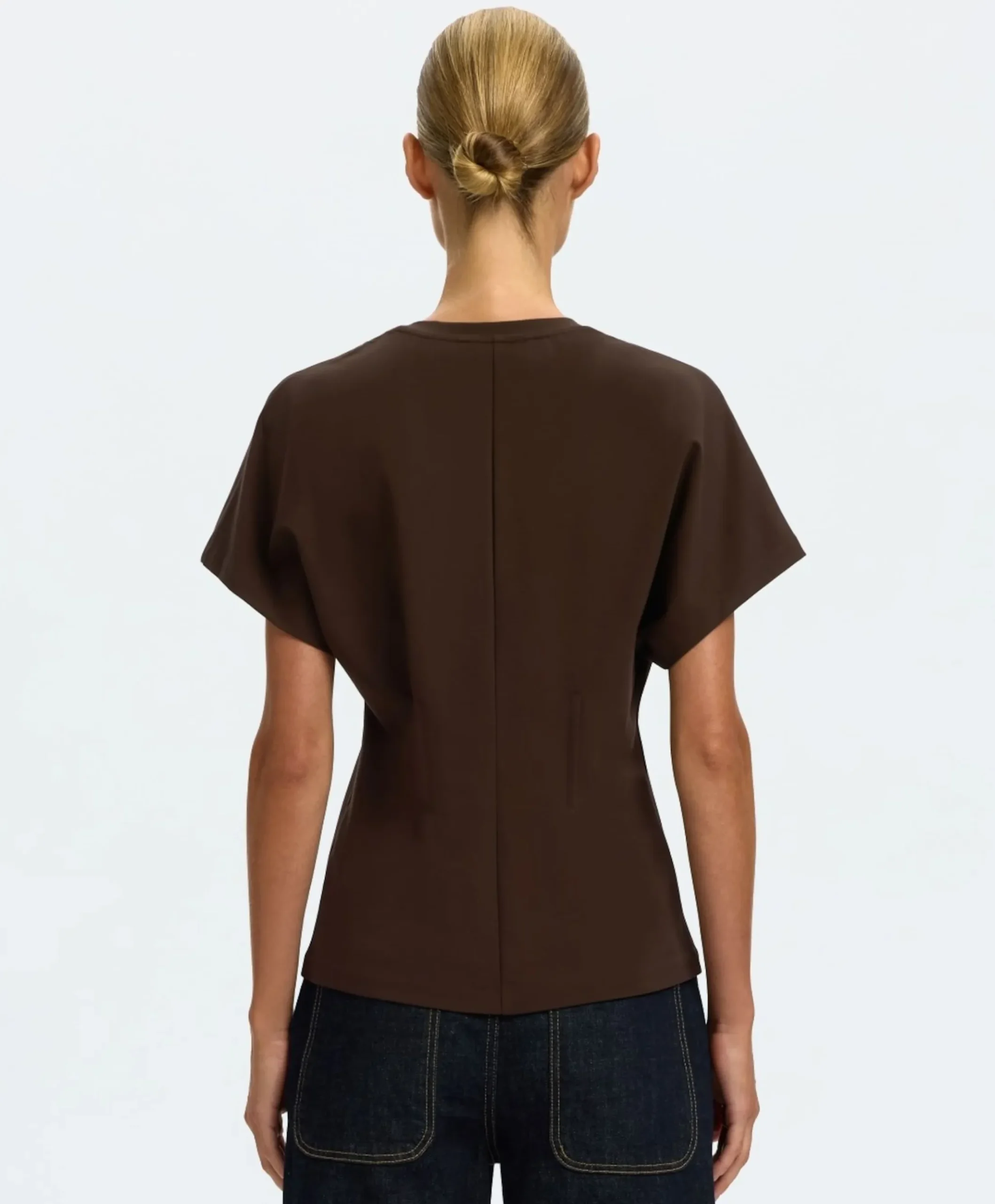 Dames T-shirt bruin