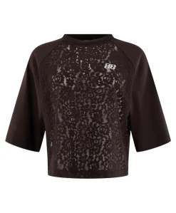 Dames T-shirt bruin