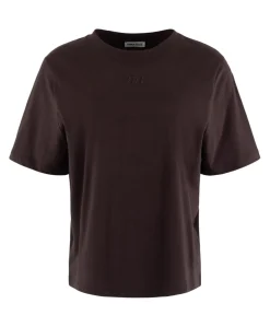 Dames T-shirt bruin