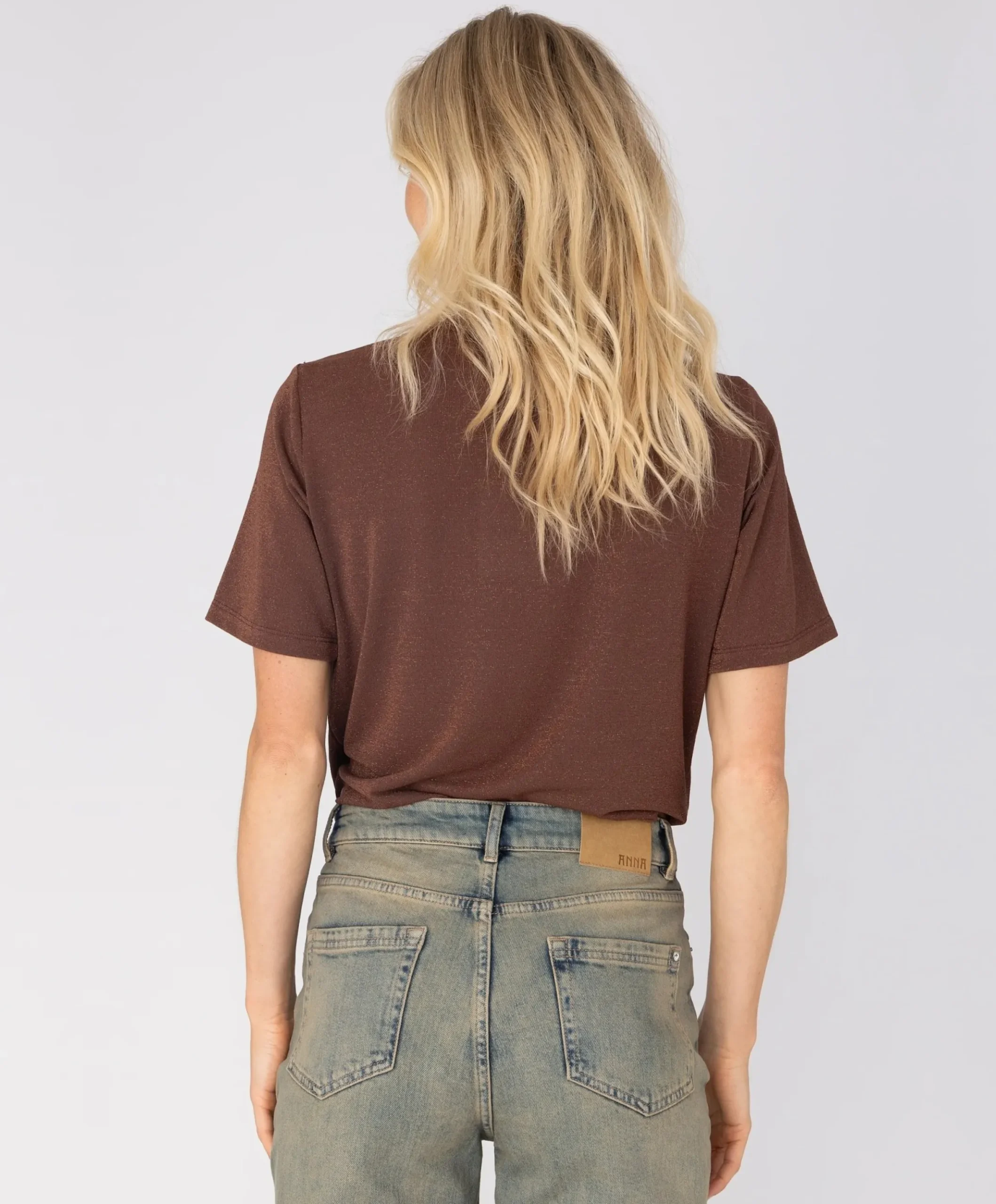 Dames T-shirt bruin