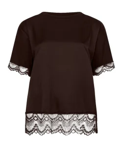Dames T-shirt bruin