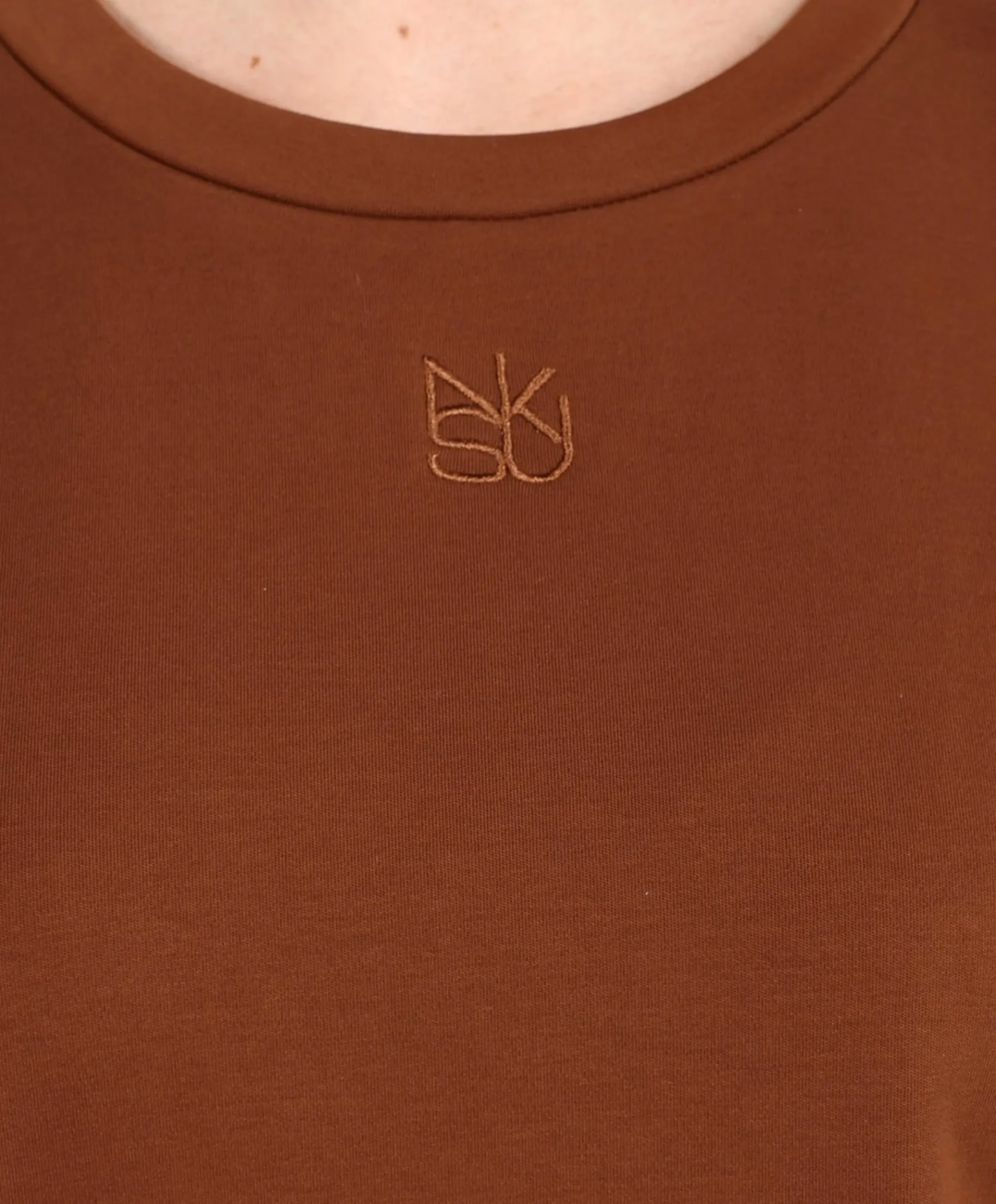 Dames T-shirt bruin