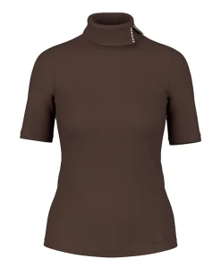 Dames T-shirt bruin