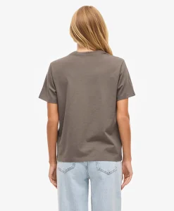 Dames T-shirt bruin