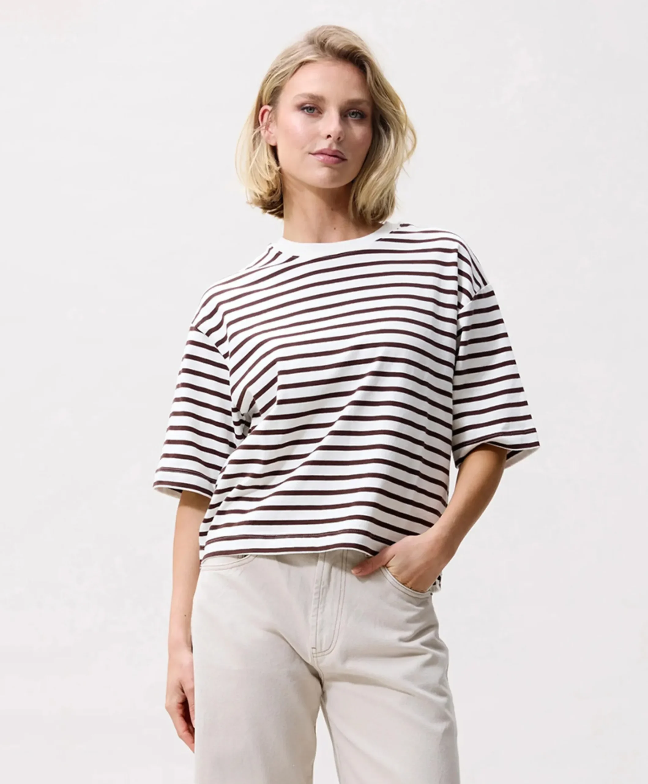 Dames T-shirt ecru