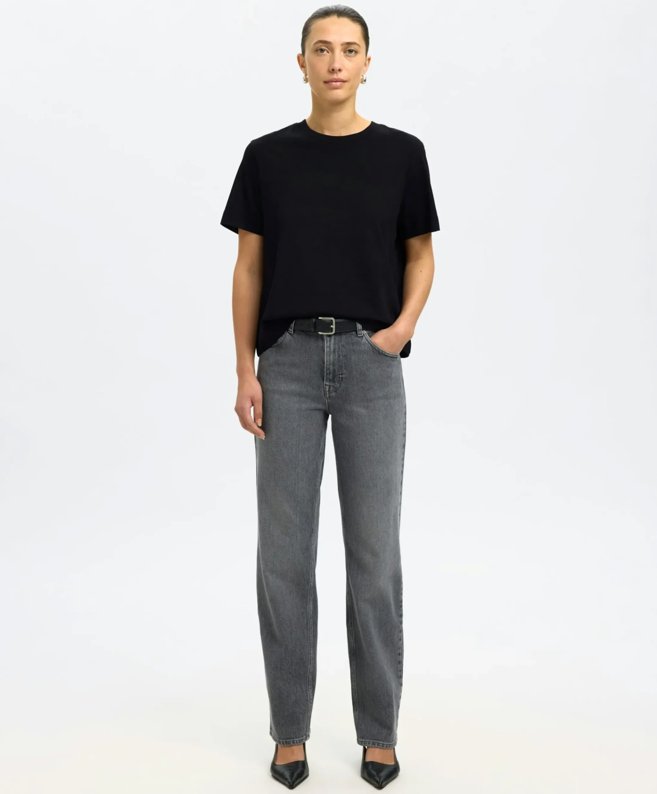 Dames T-shirt zwart