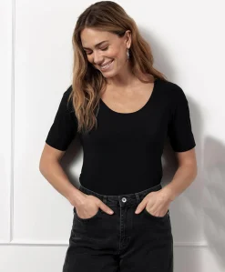 Dames T-shirt zwart