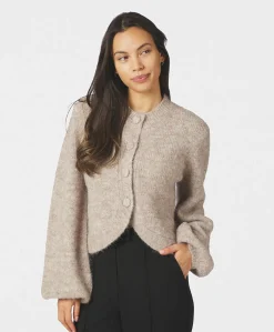 Dames vest beige