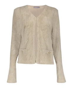 Dames vest beige