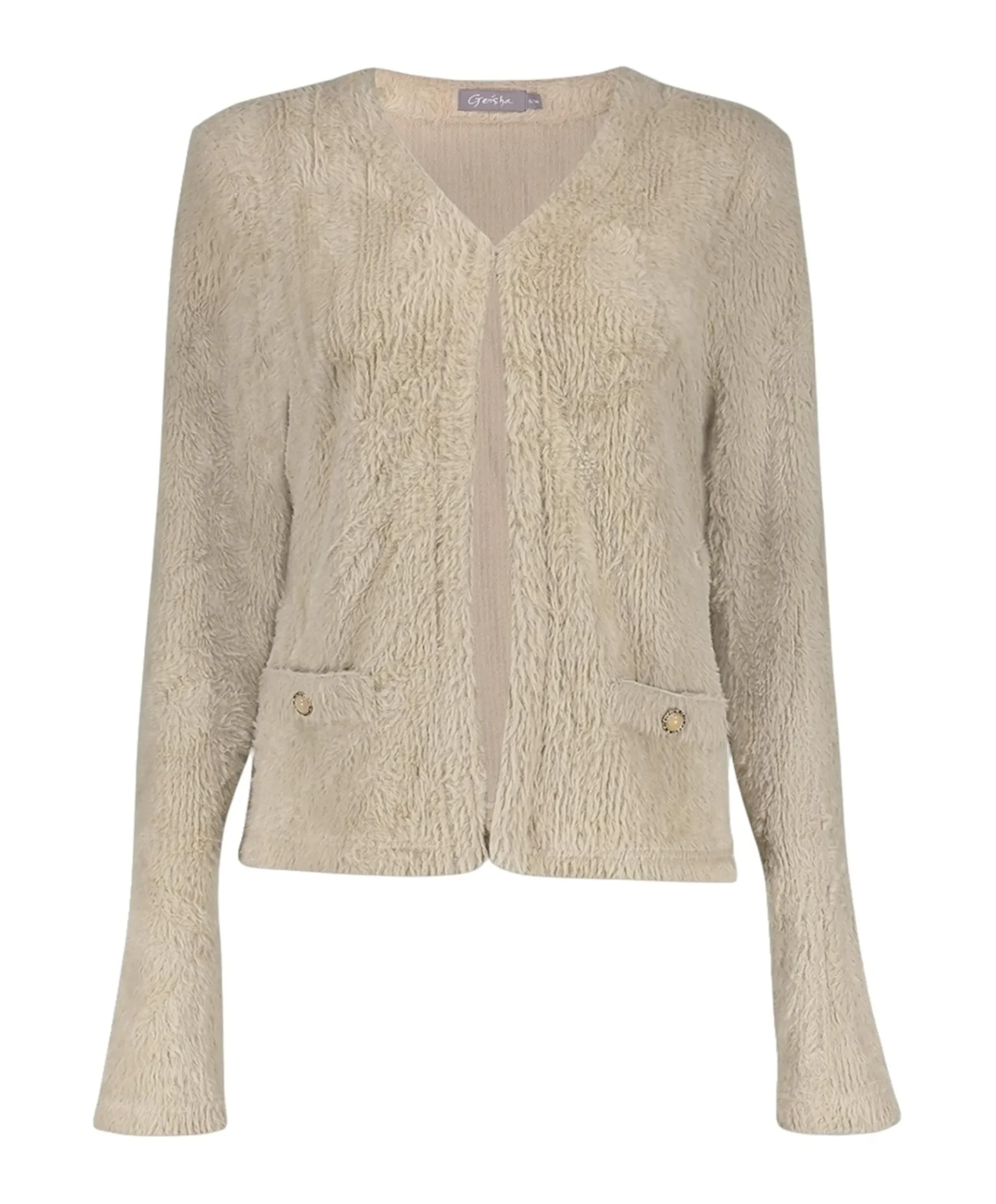 Dames vest beige