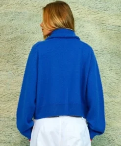 Dames vest blauw