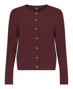 Dames vest bordeaux