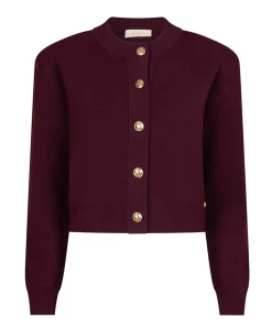 Dames vest bordeaux