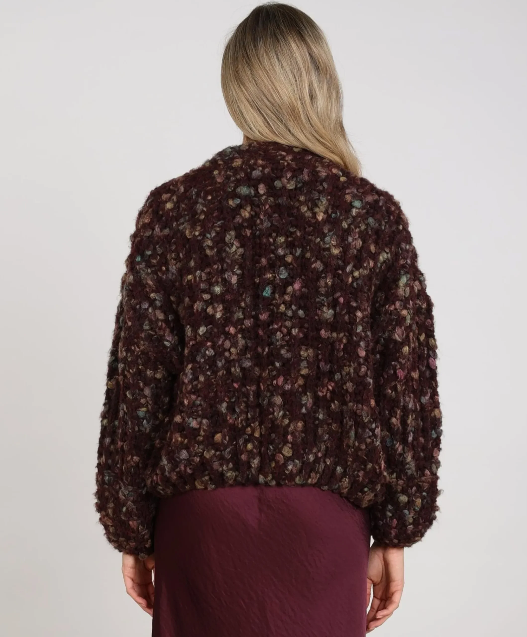 Dames vest bordeaux