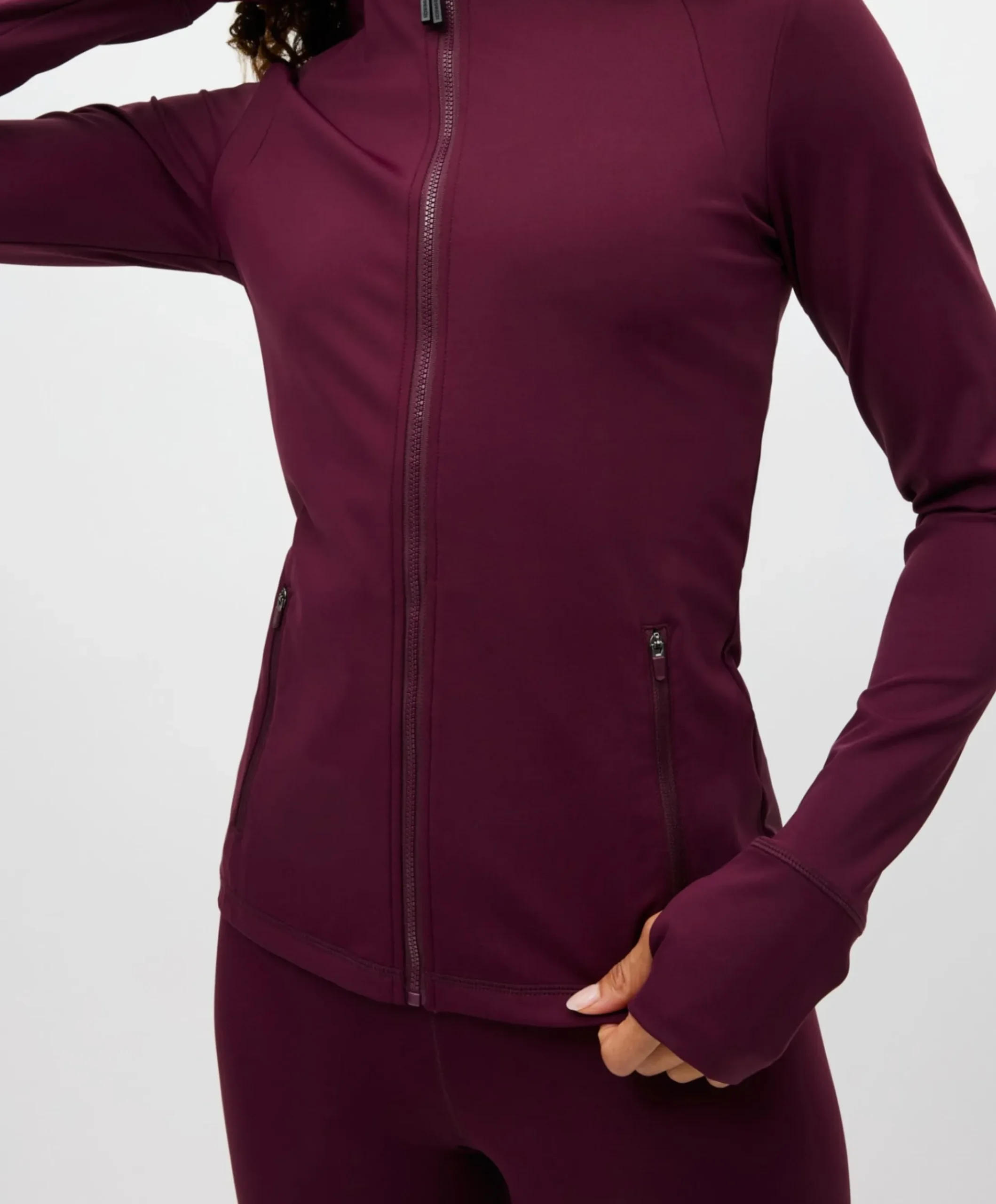 Dames vest bordeaux