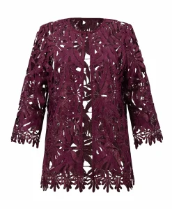 Dames vest bordeaux