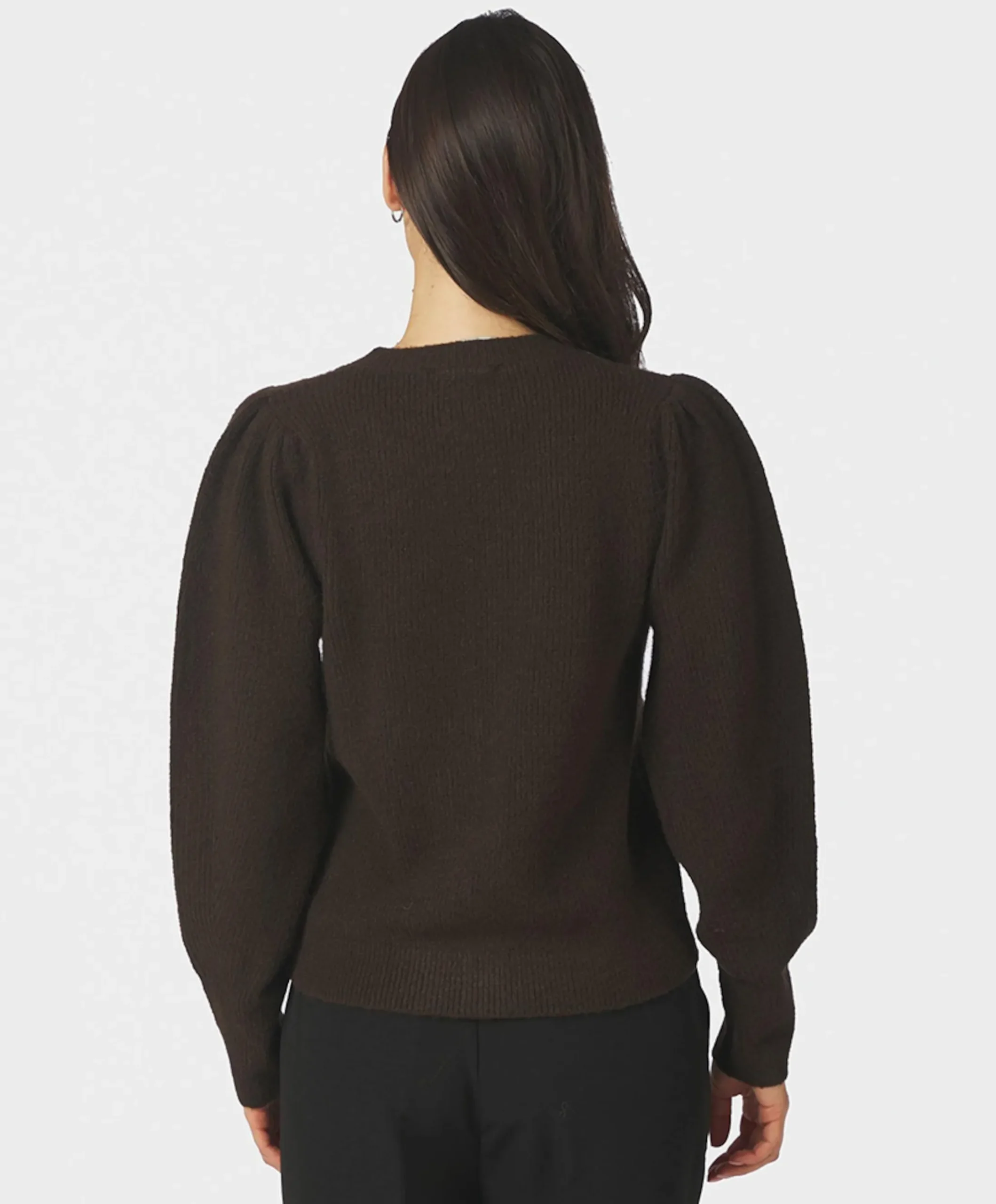 Dames vest bruin